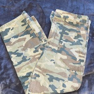 Free people camo jeans